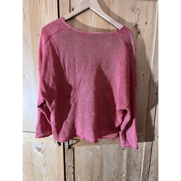 Helmut Lang Linen Knit Summer Long Sleeve Top Size S - Picture 6 of 10